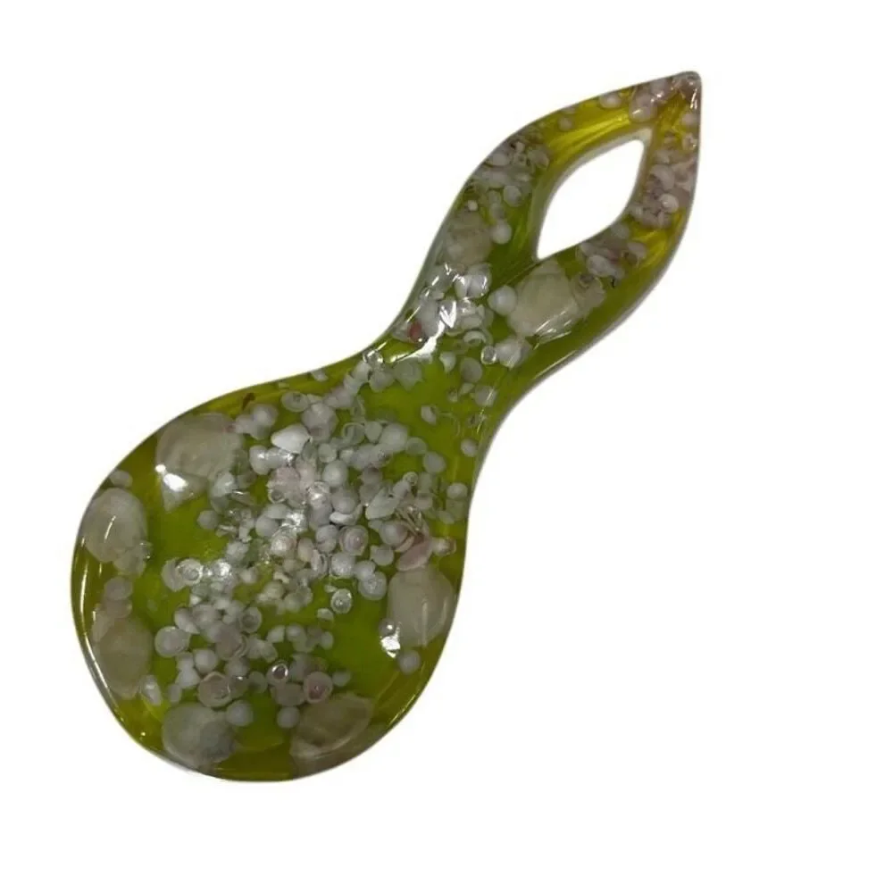 Vintage Lucite Sea Shell Spoon Rest 8.5